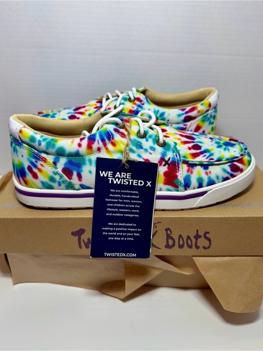 NWT Twisted X Youth Kicks - Tie-Dye